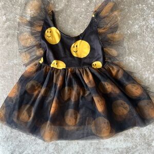 Best Day Ever Kids smiley face tulle top
